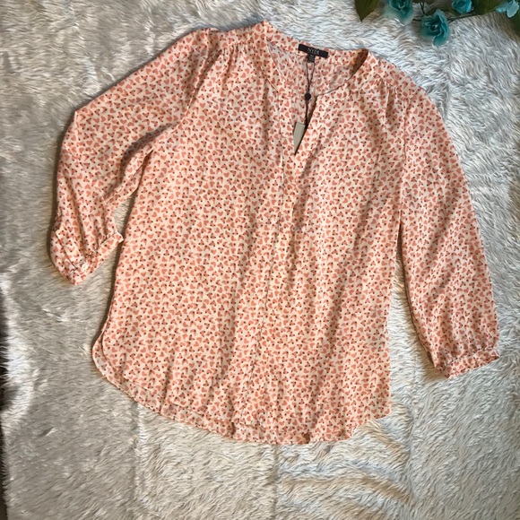 NWT NYDJ Nordstrom Herts Print Blouse - Picture 3 of 12